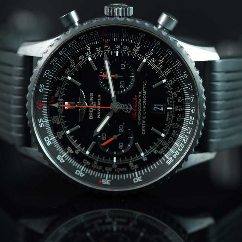 Breitling Navitimer 01 Chronograph BlackSteel 46mm MB012822 Complete Set 2019