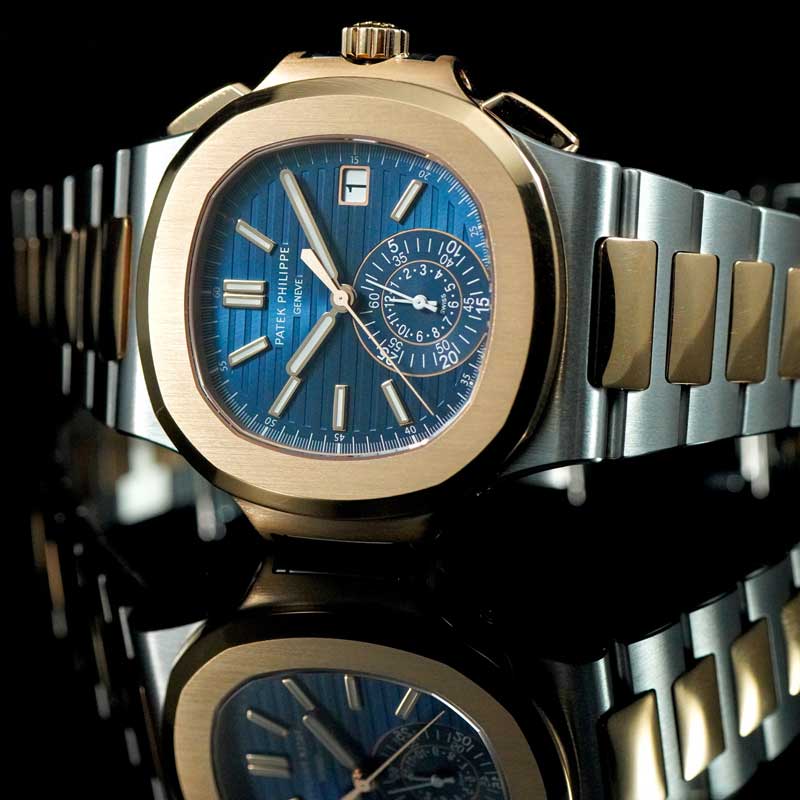 Patek Phillipe Nautilus Flyback Chronograph 5980/1ar Two-tone 18k Rose Gold