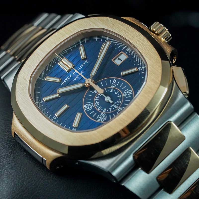 Patek Phillipe Nautilus Flyback Chronograph 5980/1ar Two-tone 18k Rose Gold