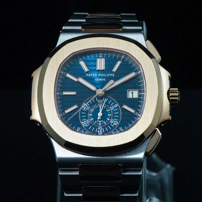 Patek Phillipe Nautilus Flyback Chronograph 5980/1ar Two-tone 18k Rose Gold