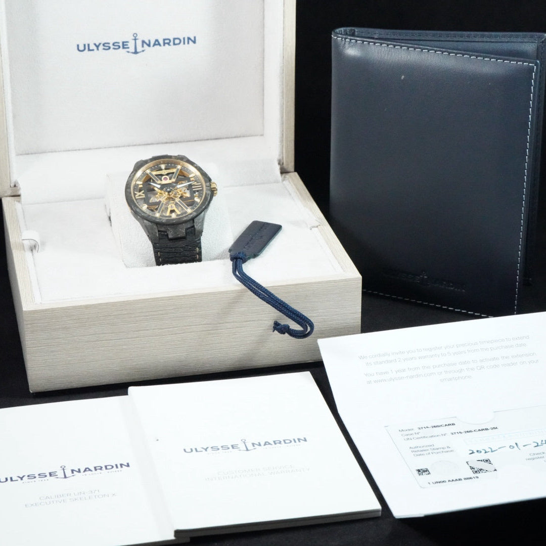 Ulysse Nardin Executive Blast X Carbon Skeleton 18k Rose Gold 3715-260/CARB NEW