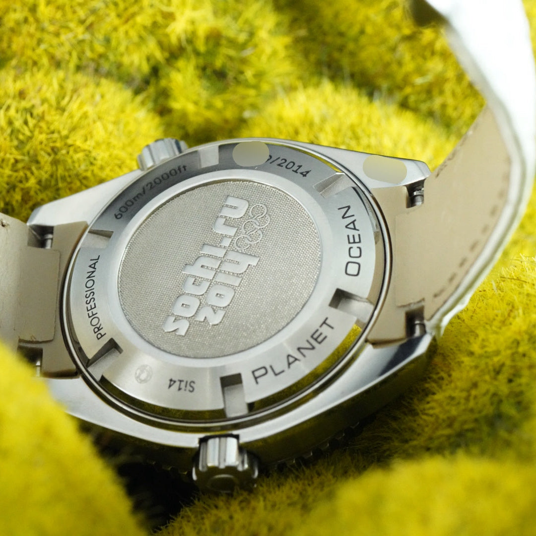 Omega Seamaster Planet Ocean Sochi 2014 Olympics 38.5mm White RARE| Box & Papers