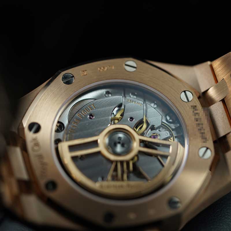Audemars Piguet Royal Oak 15551or 37mm Rose Gold Blue Dial Factory Diamond Bezel 2026 Box & Papers