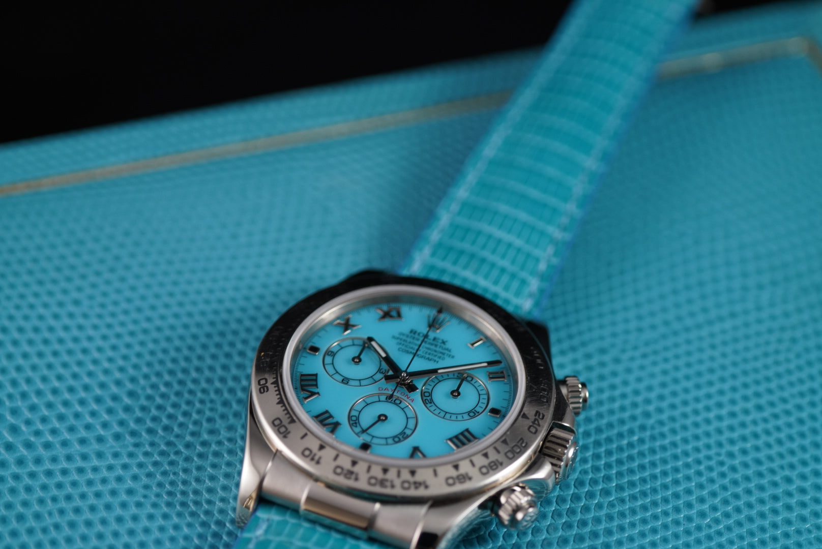 Rolex Daytona Beach Edition Rare Blue Roman Dial 116519 Complete Set | Preowned