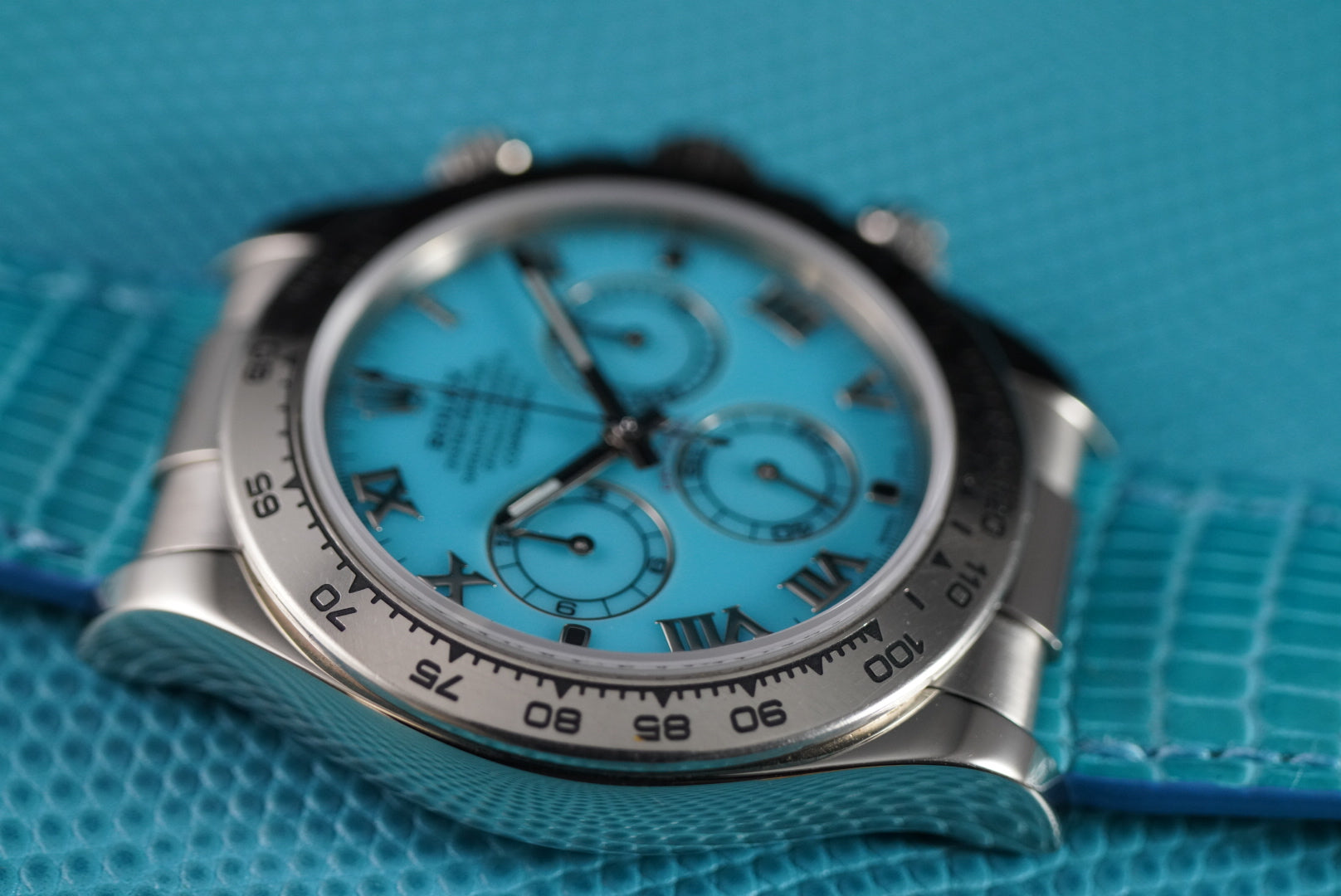 Rolex Daytona Beach Edition Rare Blue Roman Dial 116519 Complete Set | Preowned