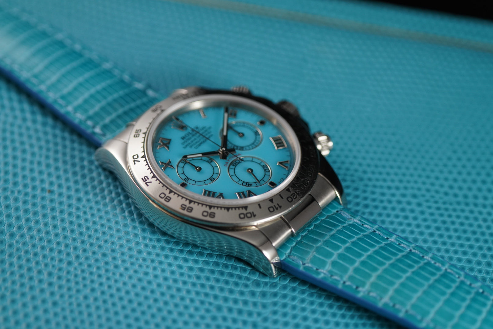 Rolex Daytona Beach Edition Rare Blue Roman Dial 116519 Complete Set | Preowned