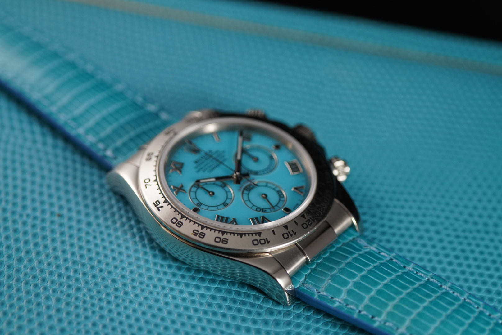 Rolex Daytona Beach Edition Rare Blue Roman Dial 116519 Complete Set | Preowned