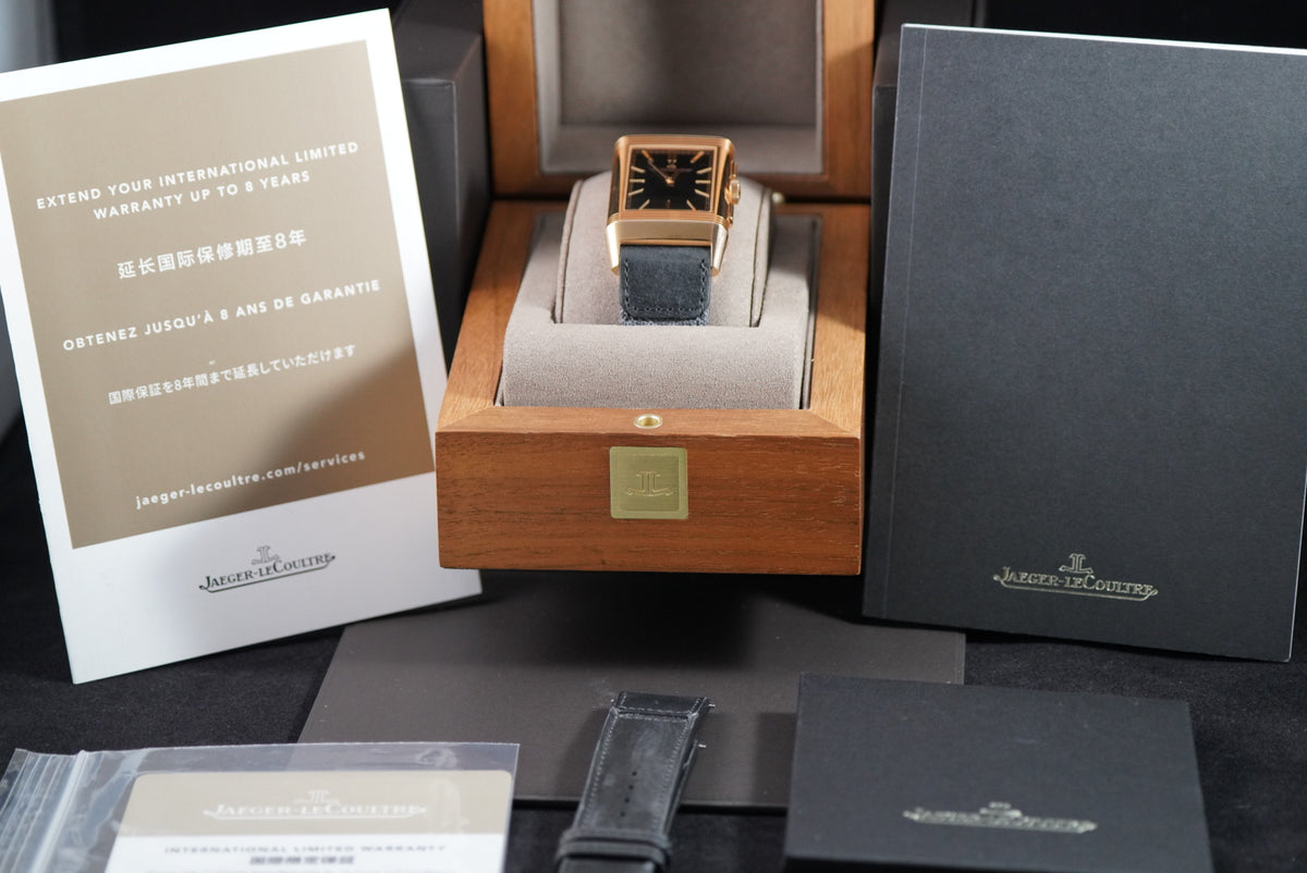 JLC Reverso Tribute Chronograph Q389257J Rose Gold