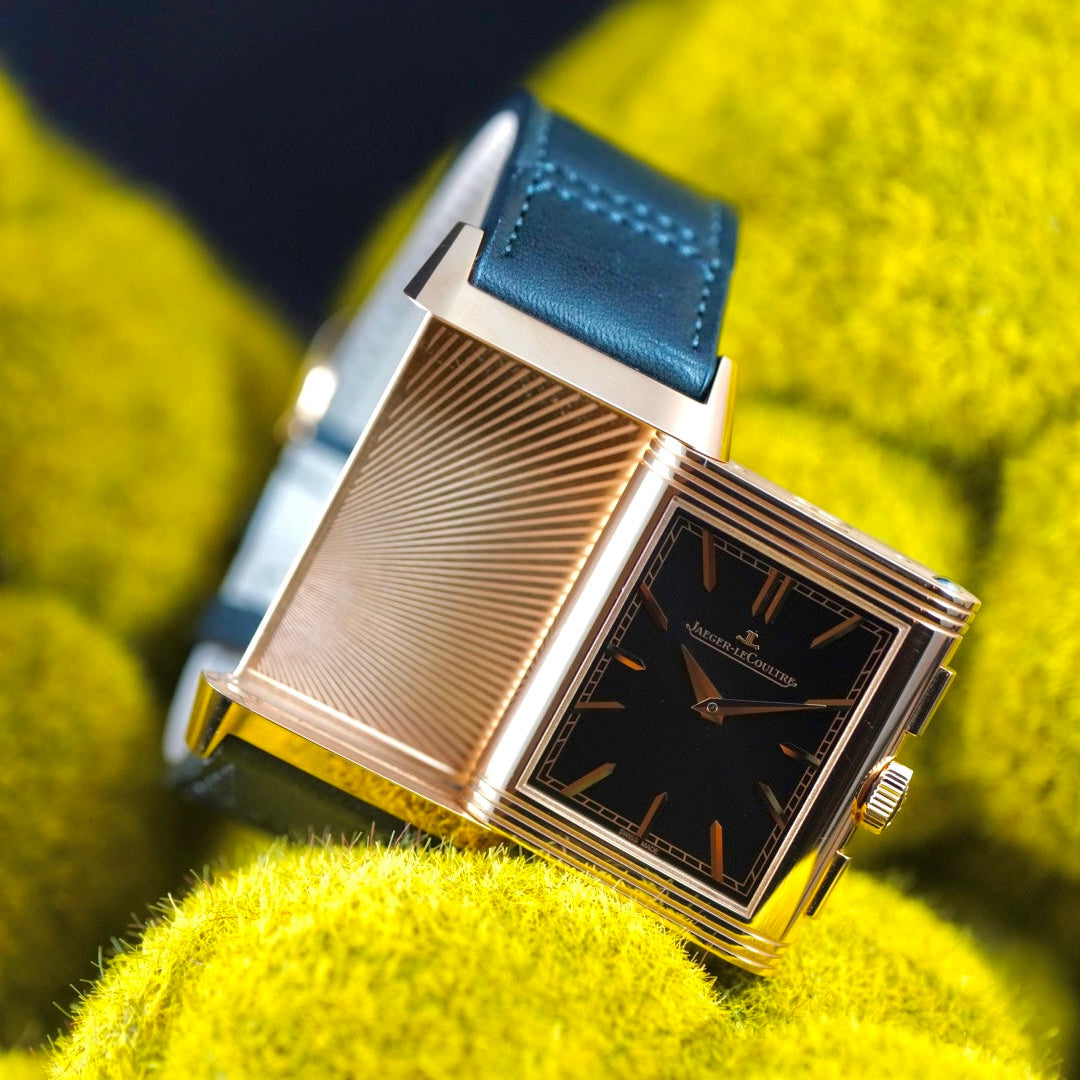 JLC Reverso Tribute Chronograph Q389257J Rose Gold