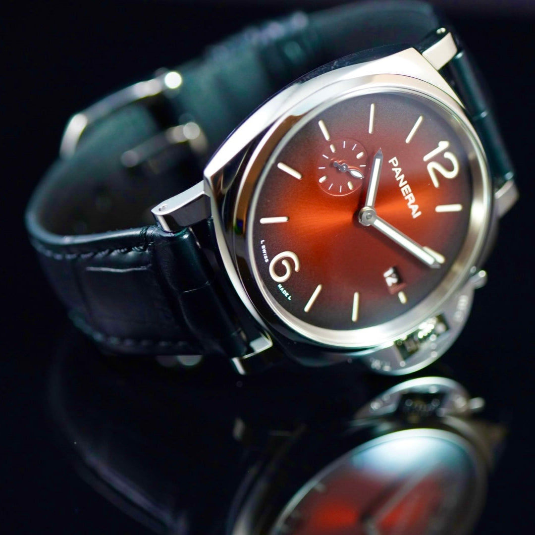 Panerai Luminor Due PAM 1424 PAM01424 42mm Burgundy Dial Box & Papers 2024 | Preowned