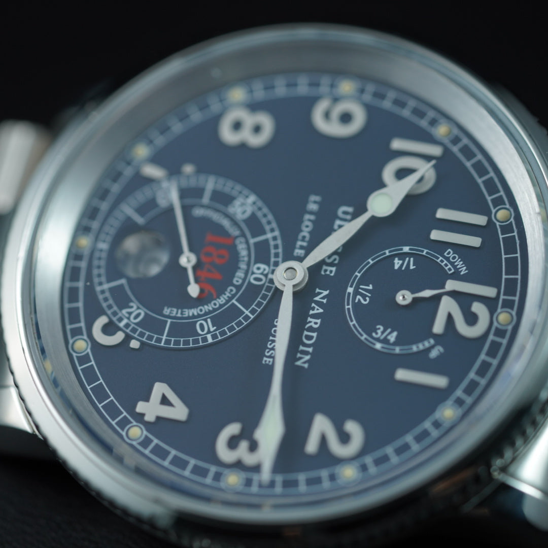 Ulysse Nardin Marine Chronometer 263-22 Blue Dial Rare Complete Box & Papers | Preowned