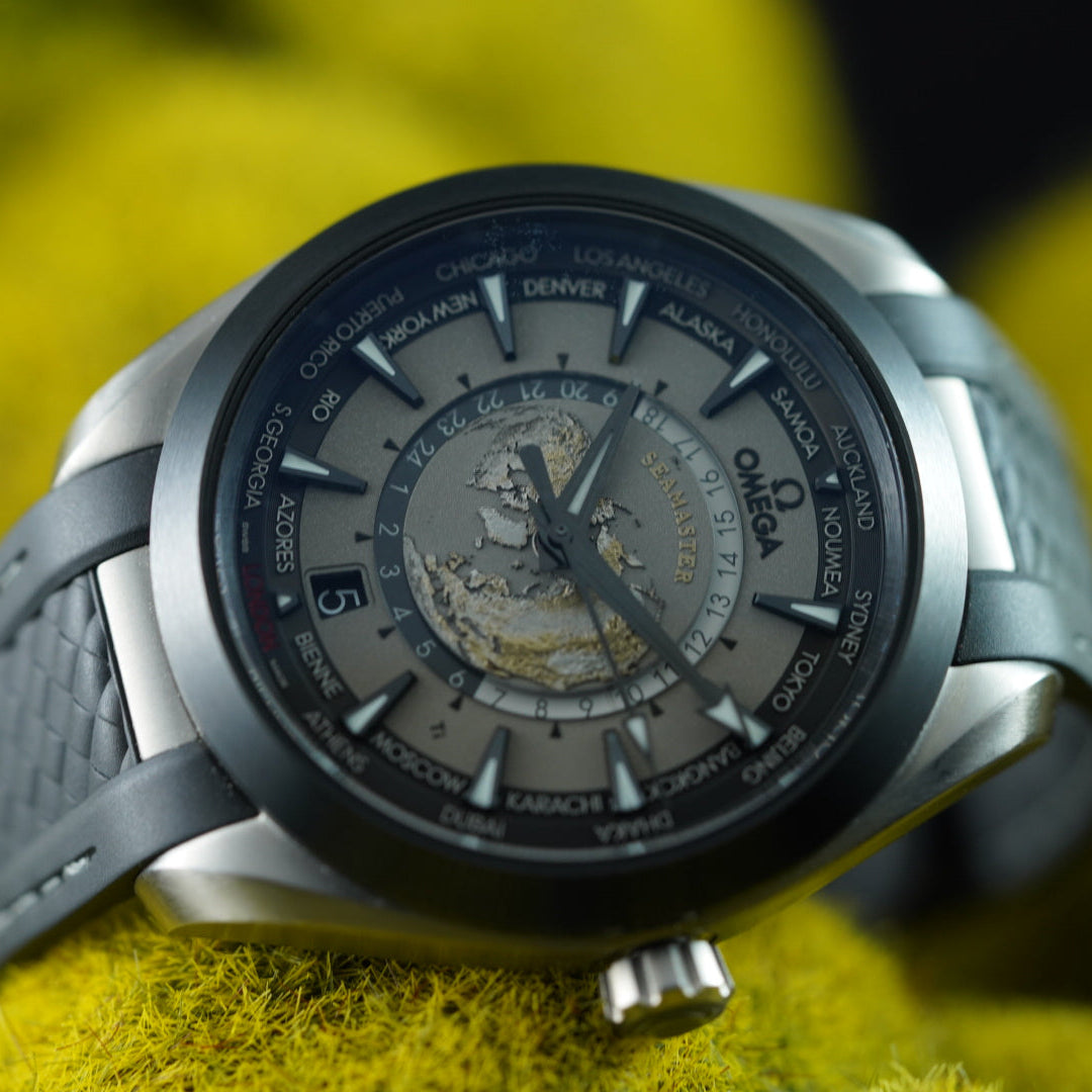 Omega Seamaster Aqua Terra Worldtimer 43mm Titanium 2024 Box & Papers | Preowned