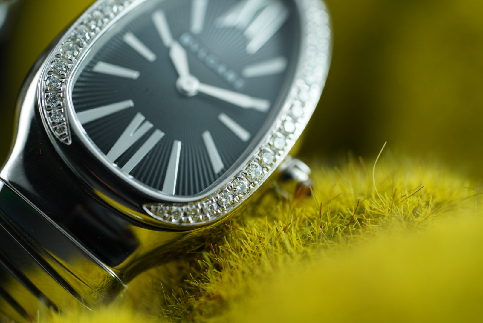 Bvlgari Serpenti SP 35 S 102824 AM Diamonds Single Spiral Black Dial Unworn 2021
