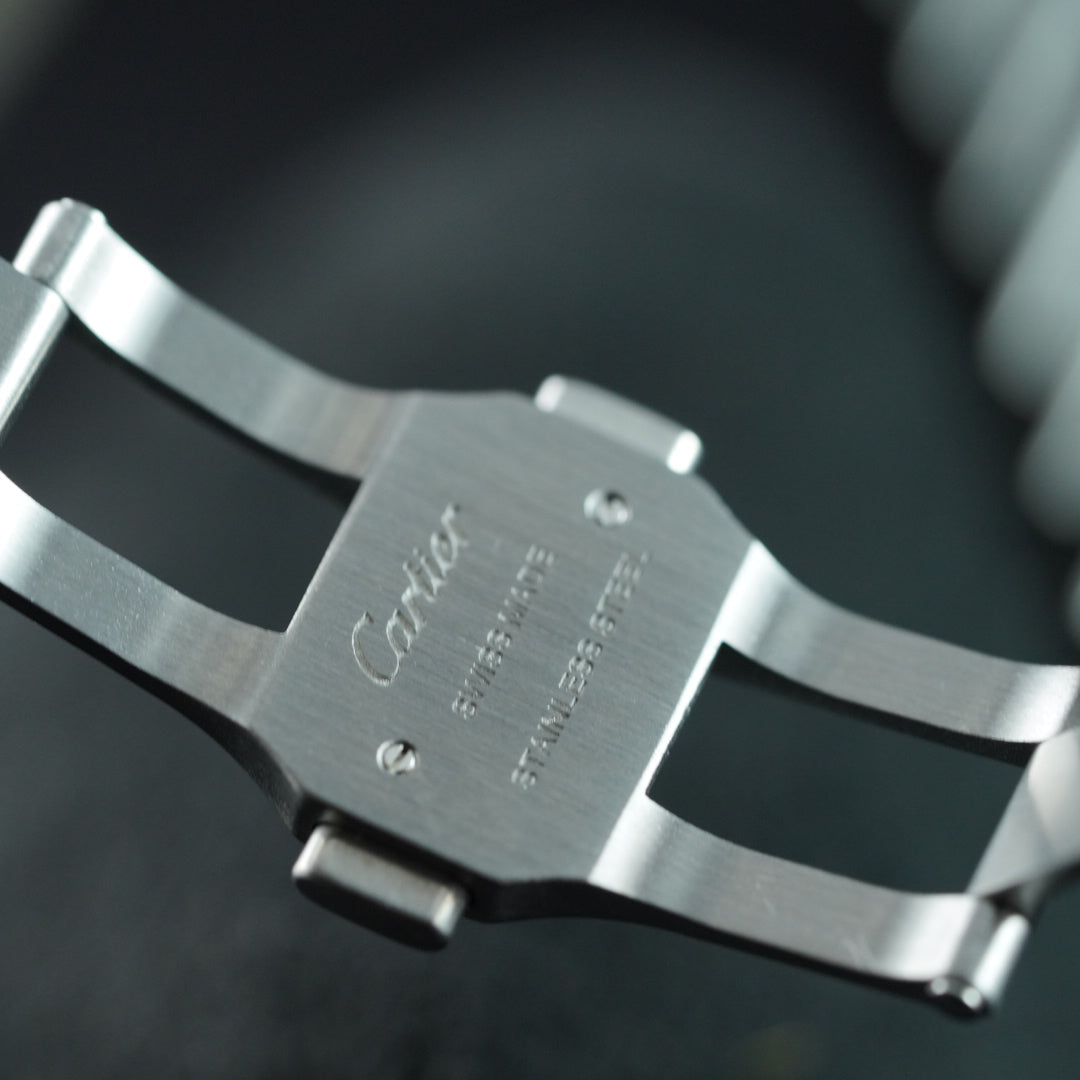 Cartier Santos de Cartier WSSA0062 Large Green Dial Box And Papers | Preowned