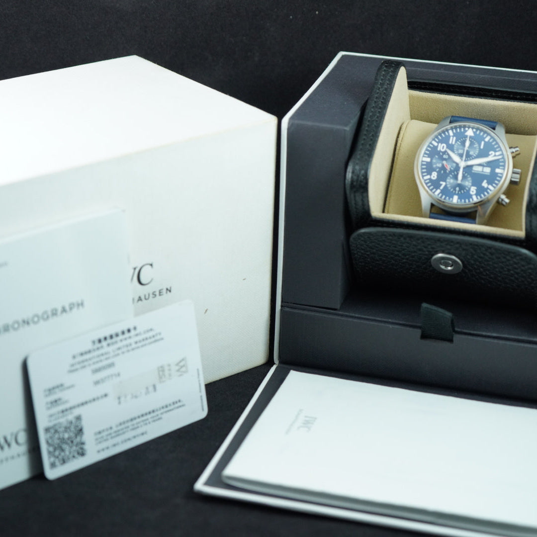 IWC Pilot IW377714 Le Petit Prince Blue Dial 43mm Unworn Strap Box & Papers 2020