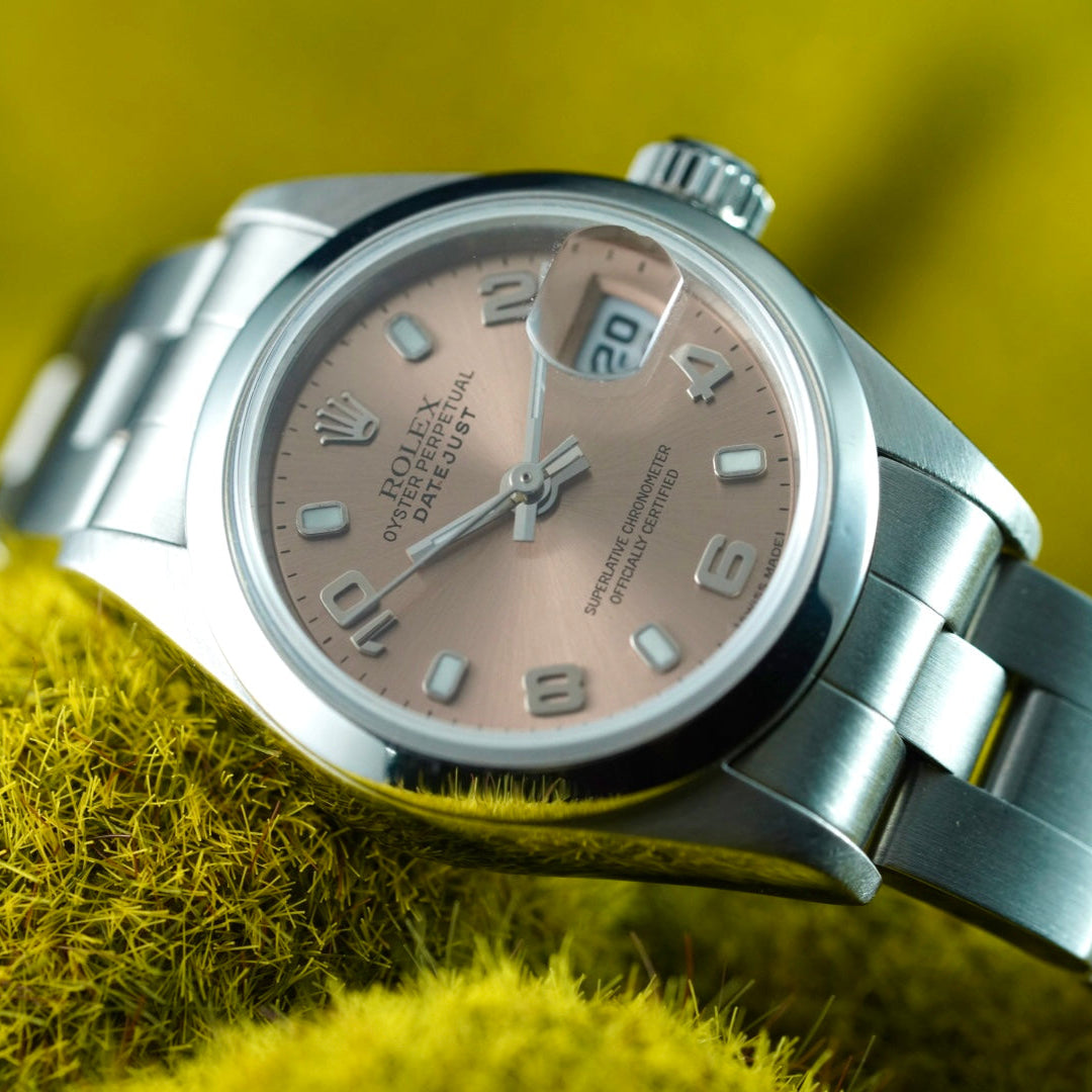 Rolex Datejust Ladies 78240 31mm Stainless Steel Pink Salmon Arabic Dial