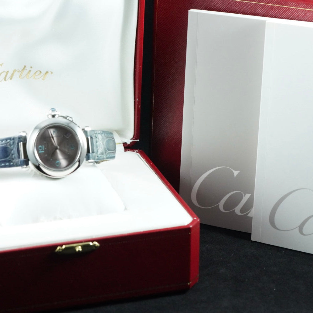 Cartier Pasha C Pink Dial W3108199 35mm Box & Papers