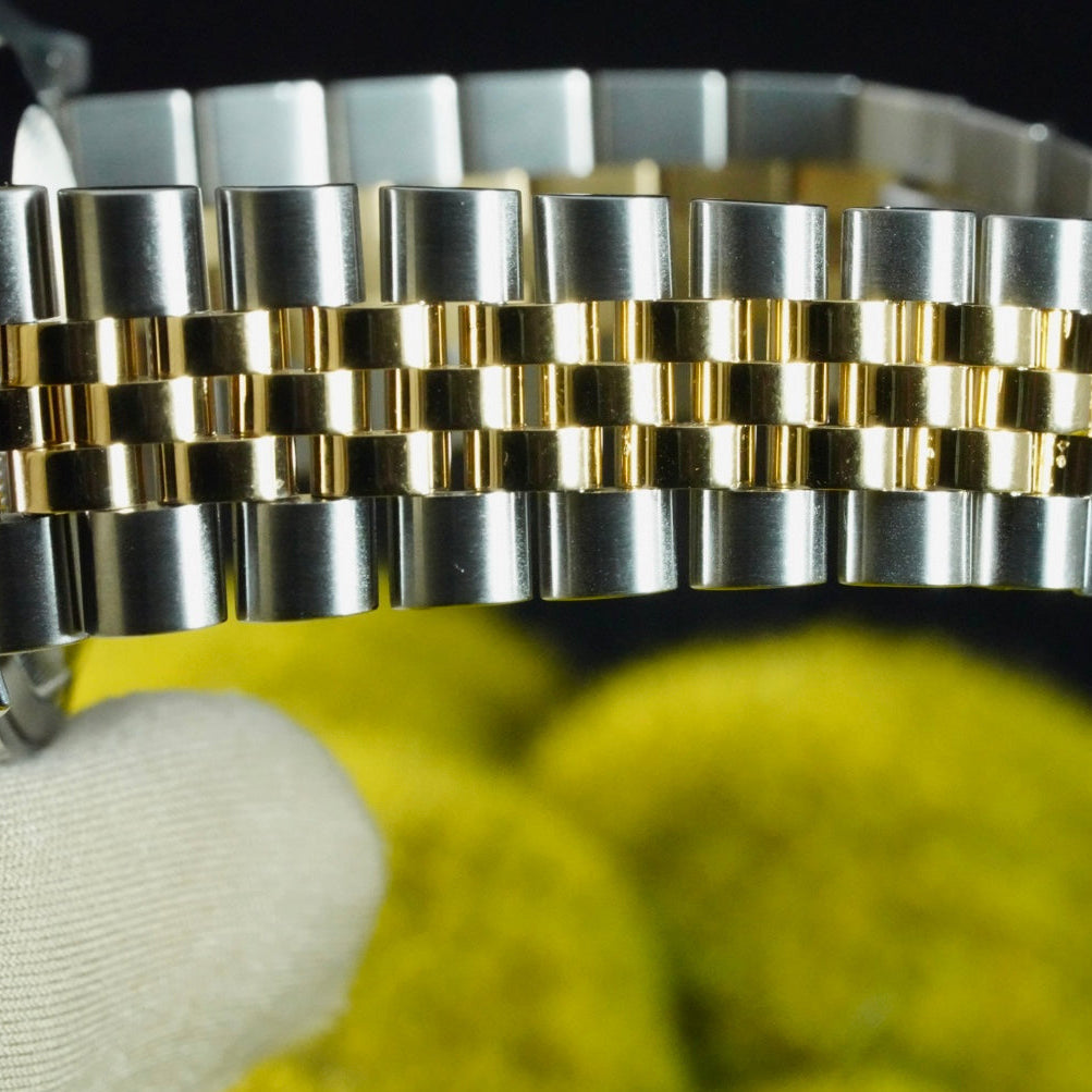 Rolex Datejust 36mm 116233 18K Gold Champagne Anniversary Jubilee Diamond Dial