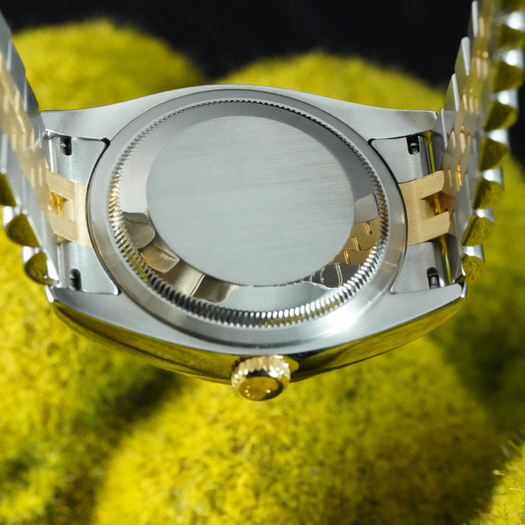 Rolex Datejust 36mm 116233 18K Gold Champagne Anniversary Jubilee Diamond Dial
