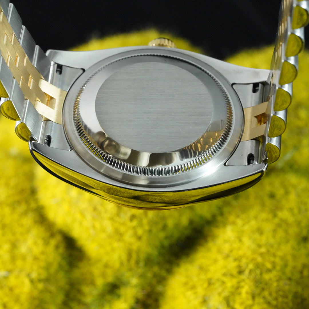 Rolex Datejust 36mm 116233 18K Gold Champagne Anniversary Jubilee Diamond Dial