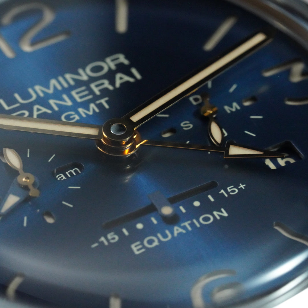 Panerai Luminor 1950 PAM00670 PAM 670 Equation Of Time 8 Days GMT Blue Dial 2021
