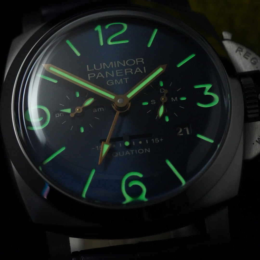 Panerai Luminor 1950 PAM00670 PAM 670 Equation Of Time 8 Days GMT Blue Dial 2021