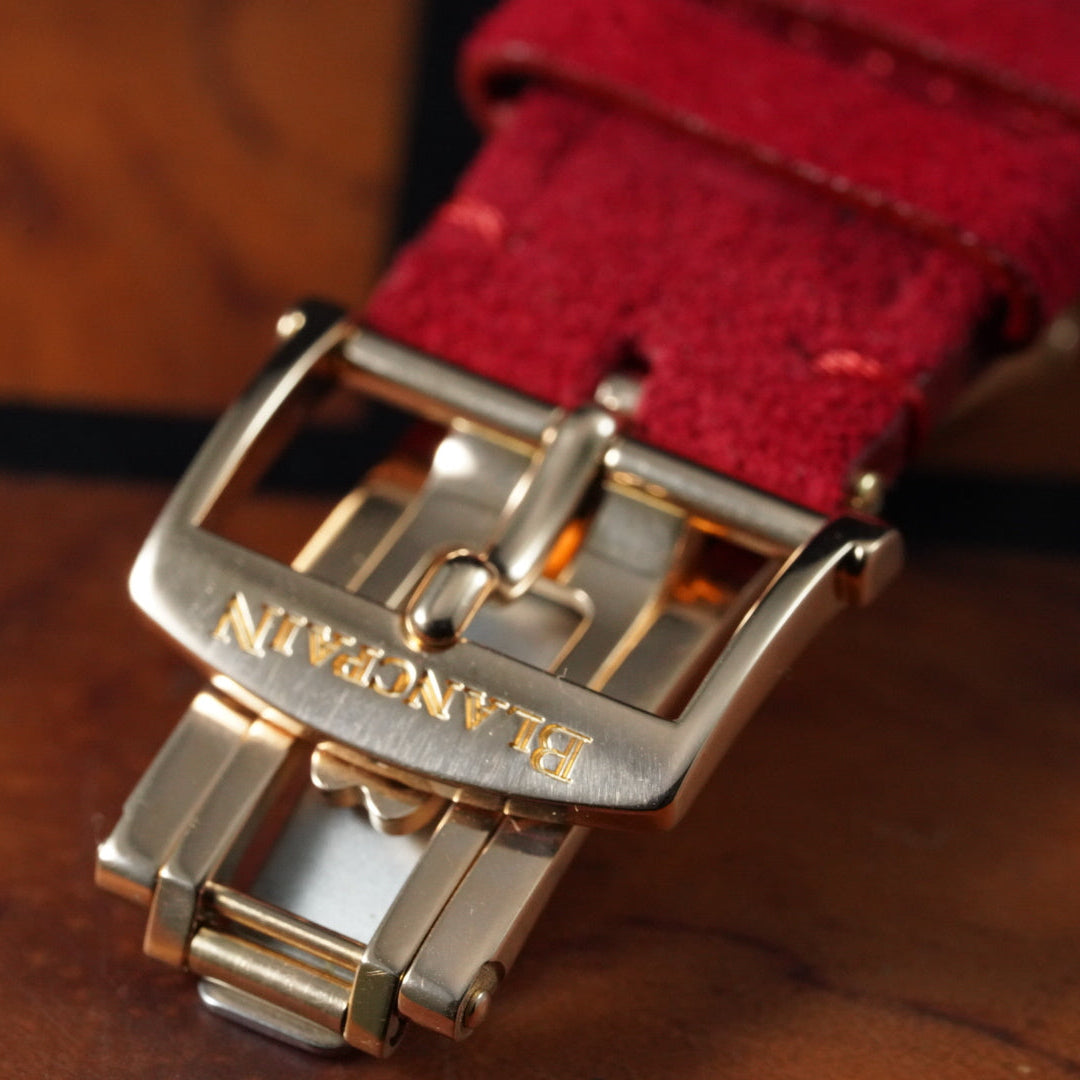 Blancpain Villeret Ultra-Slim Full set Unworn Red suede strap