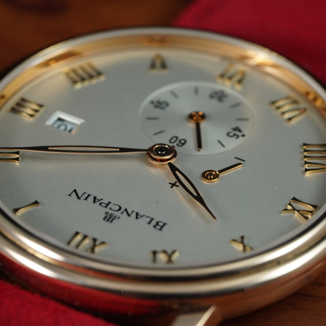 Blancpain Villeret Ultra-Slim Full set Unworn Red suede strap