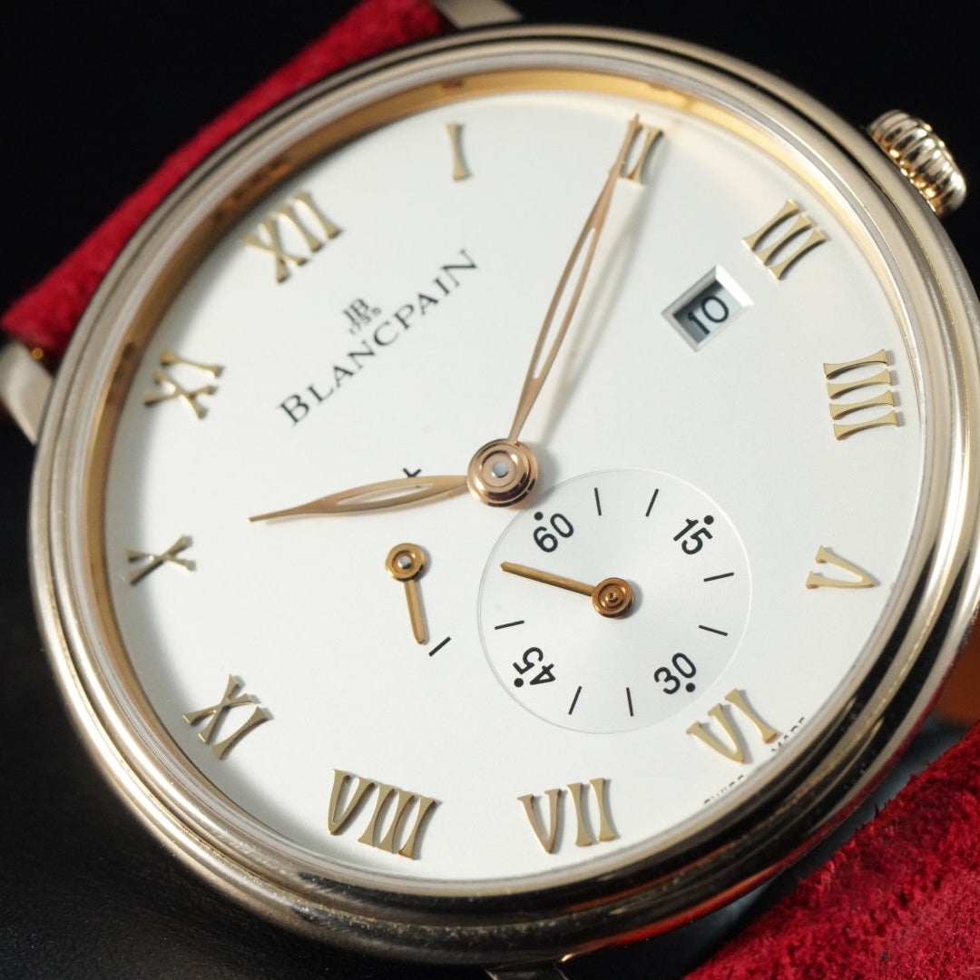 Blancpain Villeret Ultra-Slim Full set Unworn Red suede strap