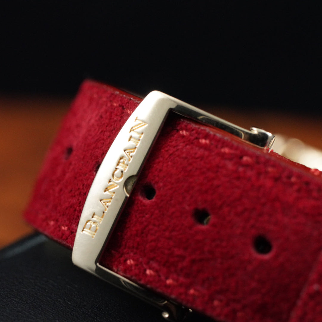 Blancpain Villeret Ultra-Slim Full set Unworn Red suede strap
