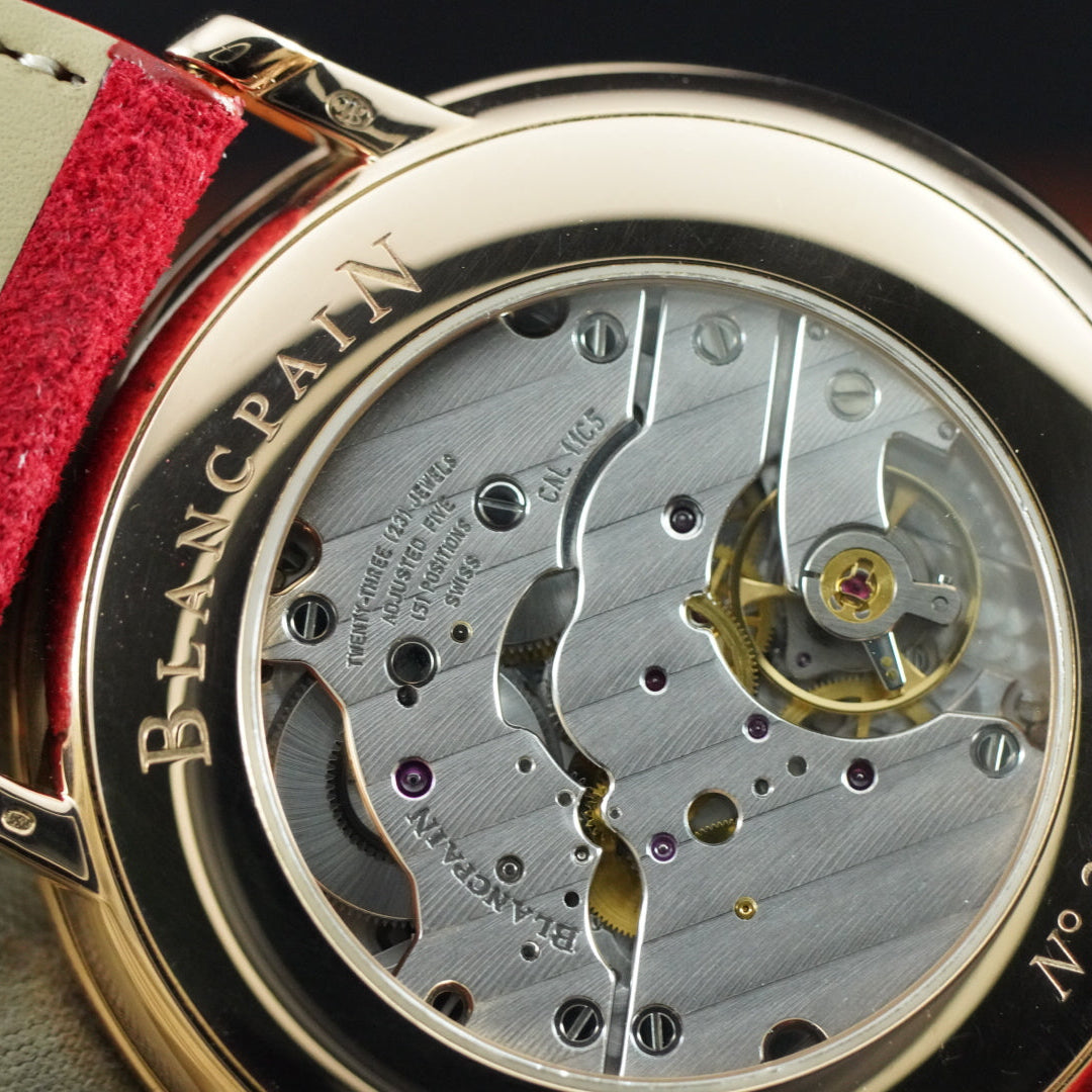 Blancpain Villeret Ultra-Slim Full set Unworn Red suede strap
