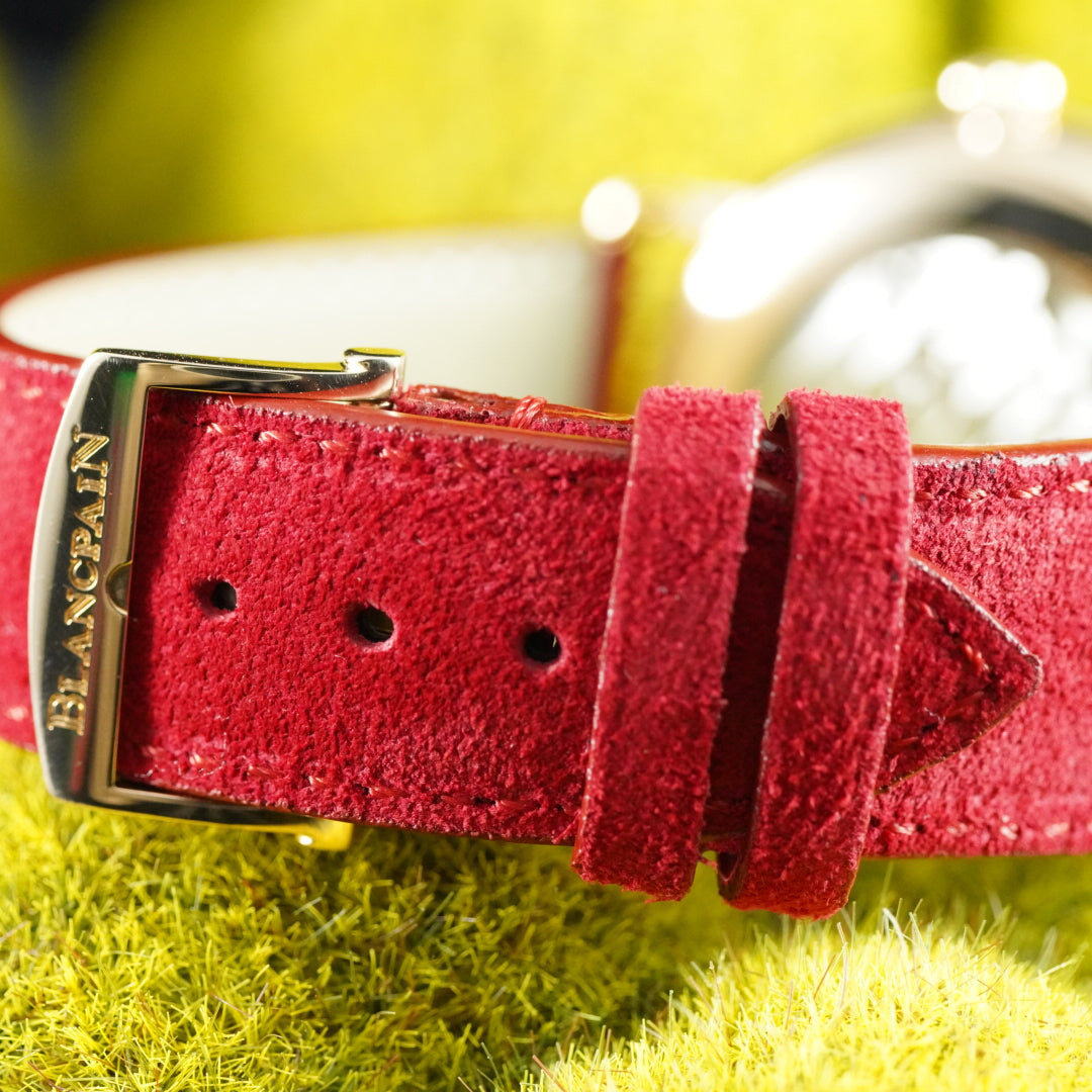 Blancpain Villeret Ultra-Slim Full set Unworn Red suede strap