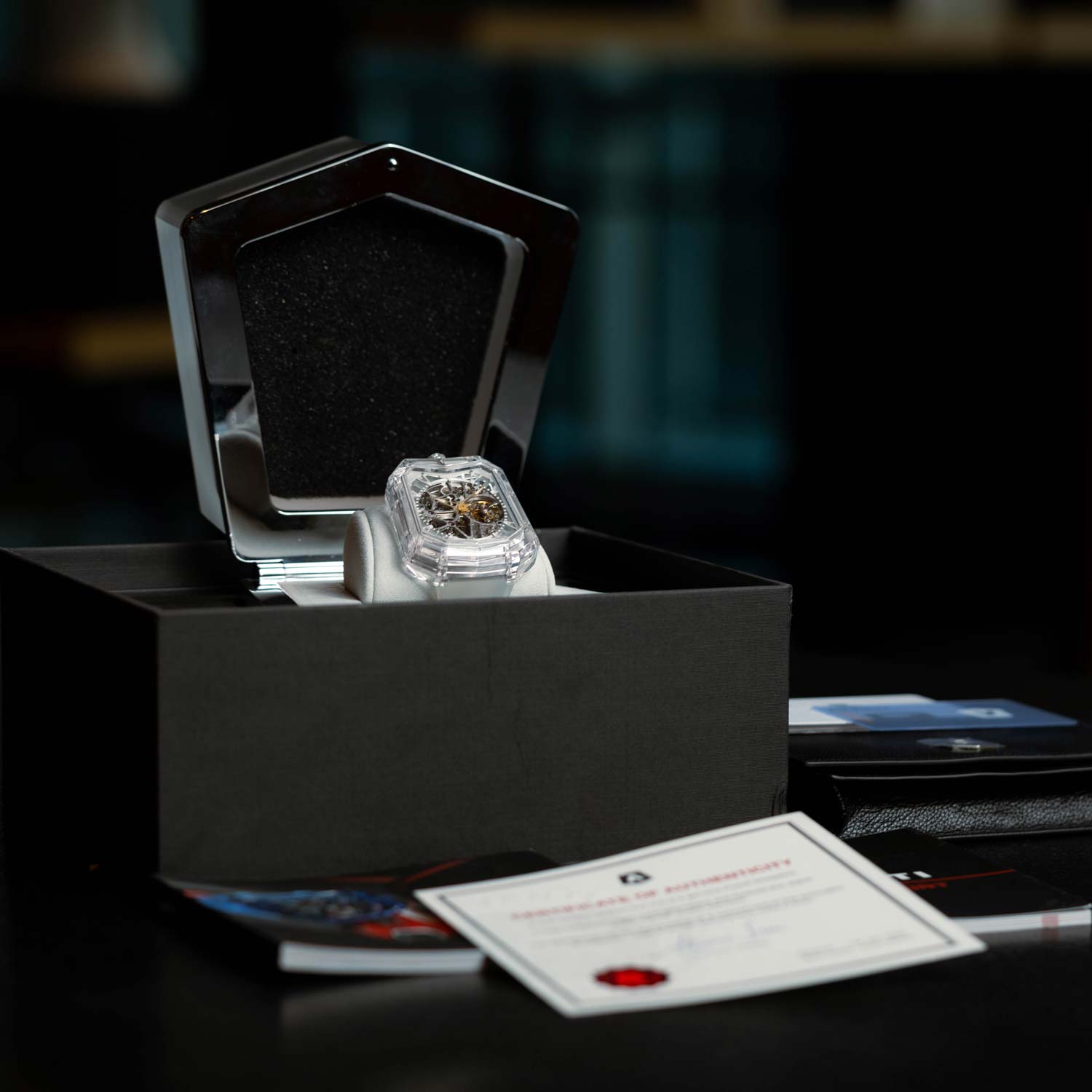 AVENTI A11 Sapphire Tourbillon Skeleton All Sapphire Case | Box & Papers 2022| Preowned