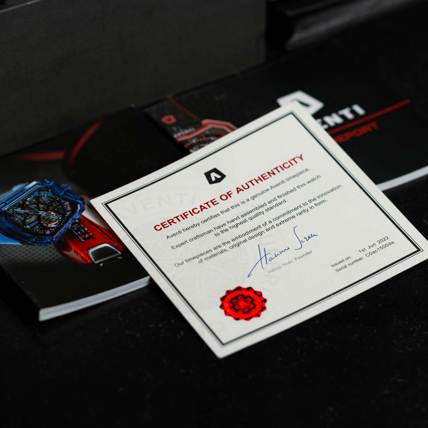 AVENTI A11 Sapphire Tourbillon Skeleton All Sapphire Case | Box & Papers 2022| Preowned