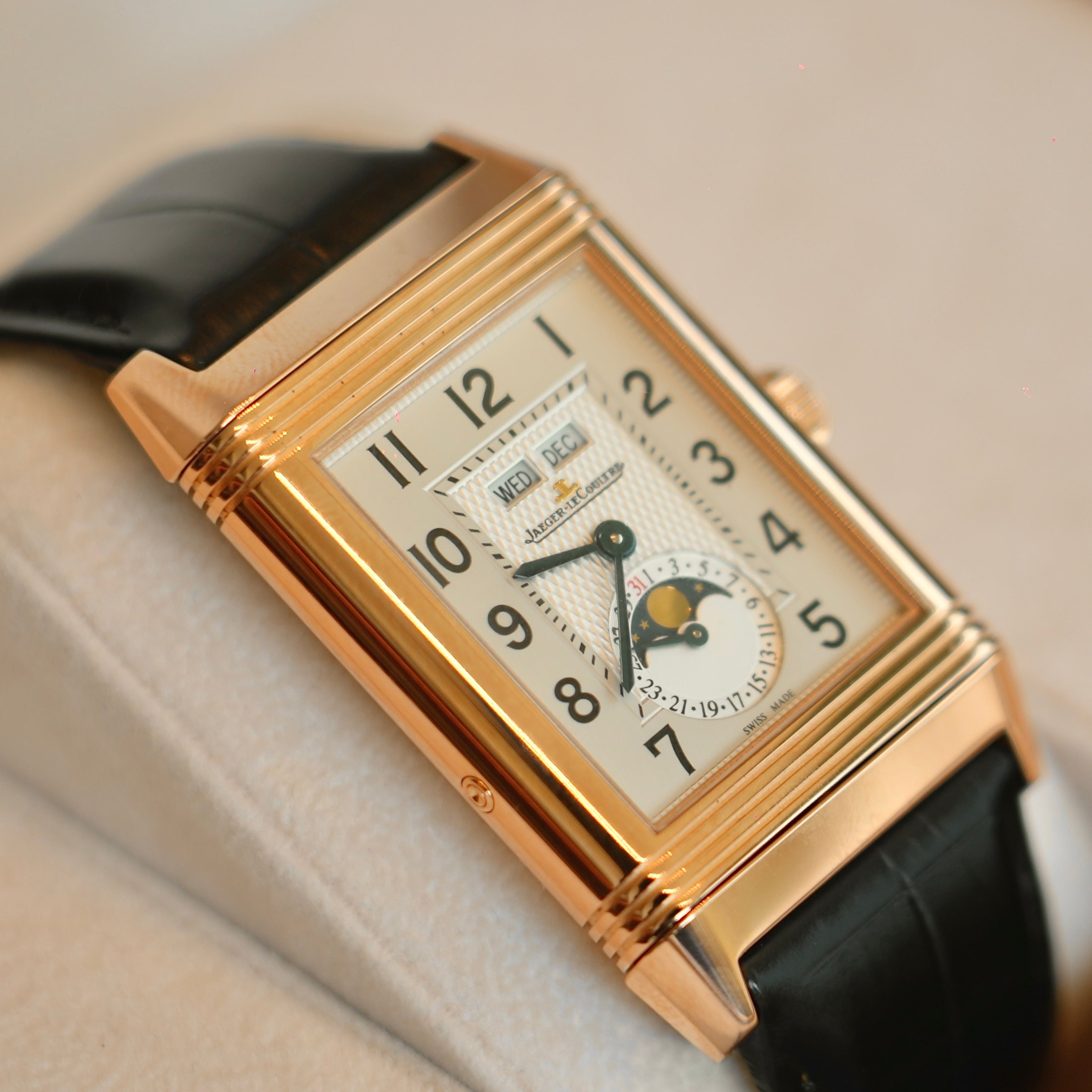 Jaeger-LeCoultre Grande Reverso Calendar Duo face 18k Rose Gold Q3752520 273.2.84 | Preowned
