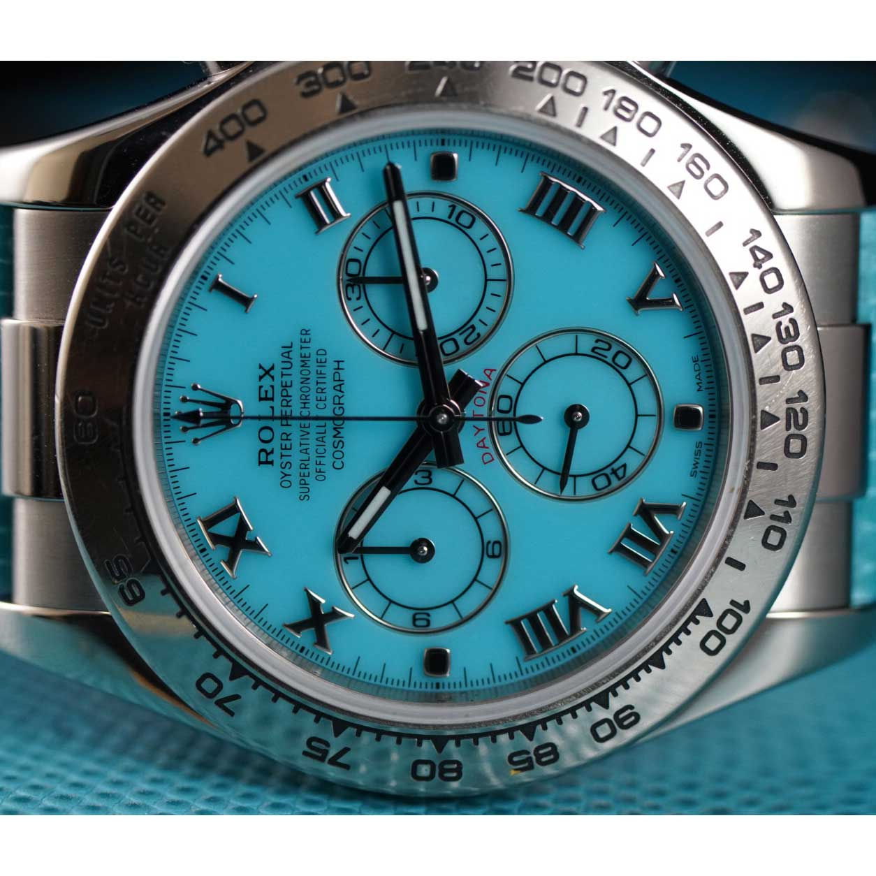 Rolex Daytona Beach Edition Rare Blue Roman Dial 116519 Complete Set | Preowned