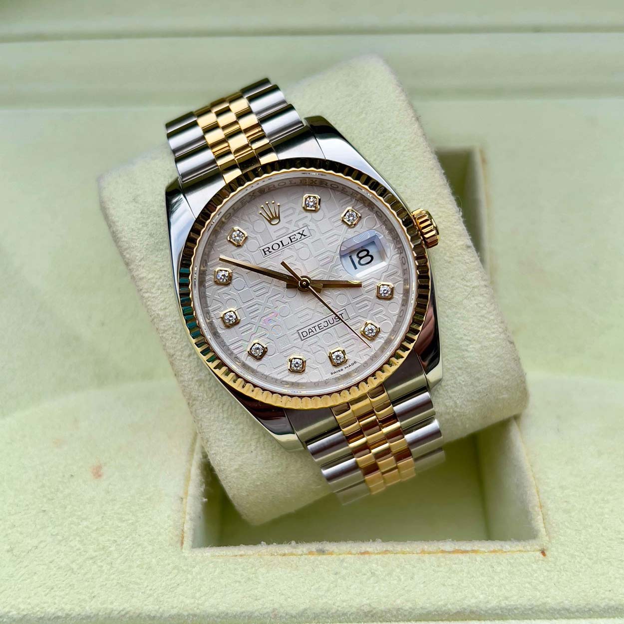 Rolex Datejust 116233 36mm Big Factory Computer/Jubilee Diamond Dial | Preowned