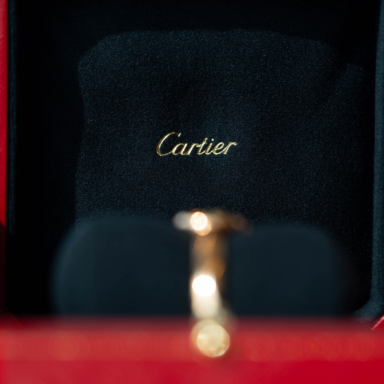 Cartier Baignoire Rose Gold White Roman Dial Size 16 Unworn