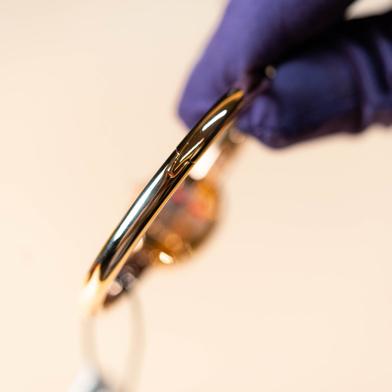 Cartier Baignoire Rose Gold White Roman Dial Size 16 Unworn