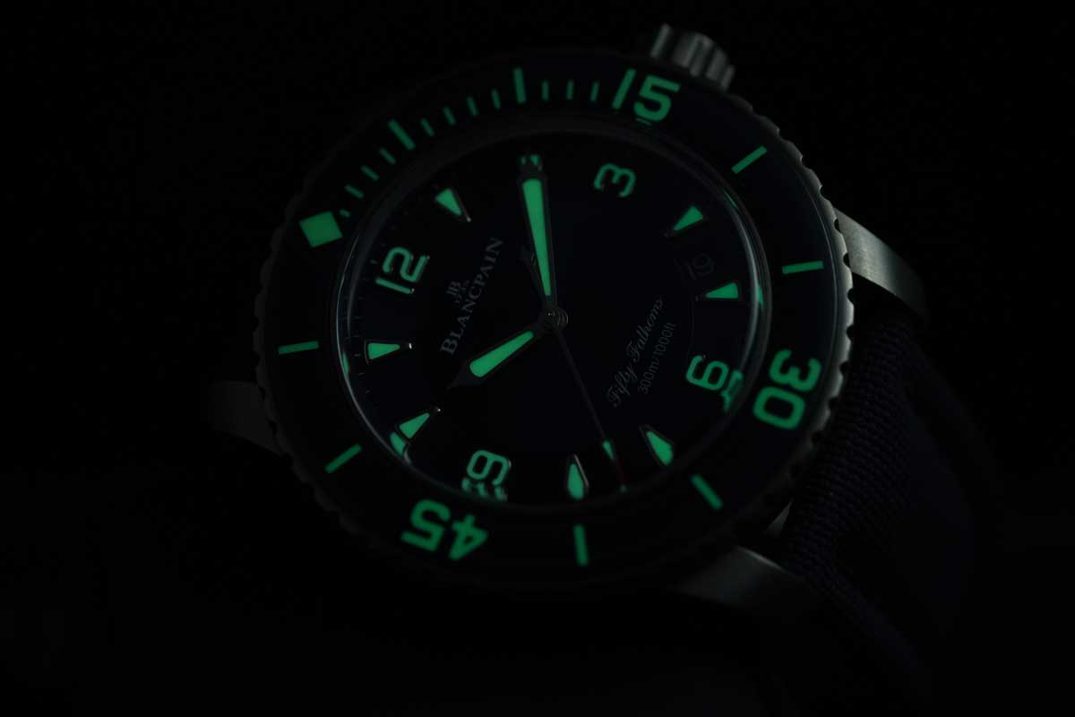 Blancpain Fifty Fathoms Automatique 5015-12B40-O52A – Titanium | Blue Dial | 45mm | Full Set