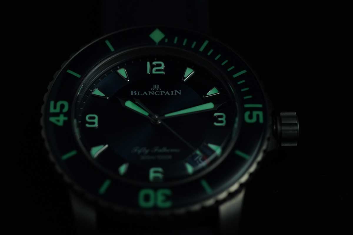 Blancpain Fifty Fathoms Automatique 5015-12B40-O52A – Titanium | Blue Dial | 45mm | Full Set