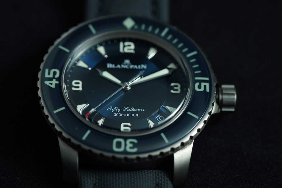 Blancpain Fifty Fathoms Automatique 5015-12B40-O52A – Titanium | Blue Dial | 45mm | Full Set