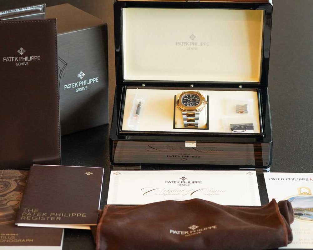 Patek Phillipe Nautilus Flyback Chronograph 5980/1ar Two-tone 18k Rose Gold
