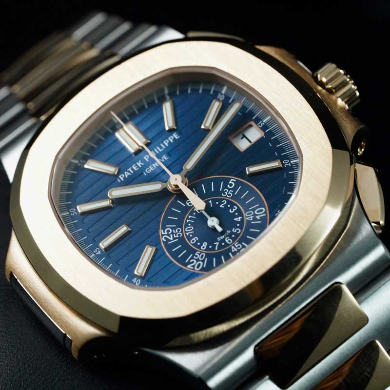 Patek Phillipe Nautilus Flyback Chronograph 5980/1ar Two-tone 18k Rose Gold