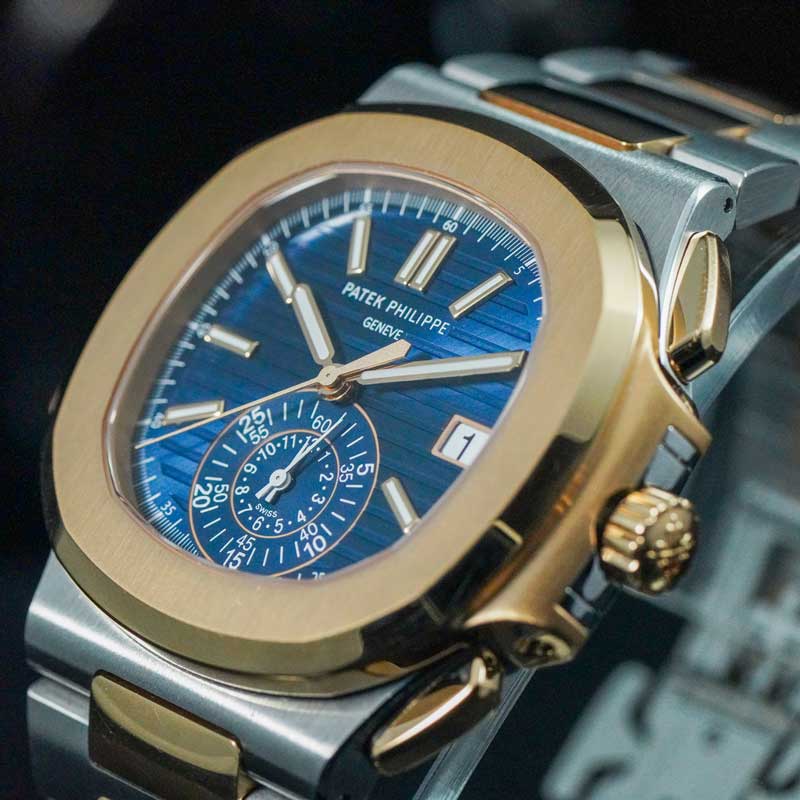 Patek Phillipe Nautilus Flyback Chronograph 5980/1ar Two-tone 18k Rose Gold