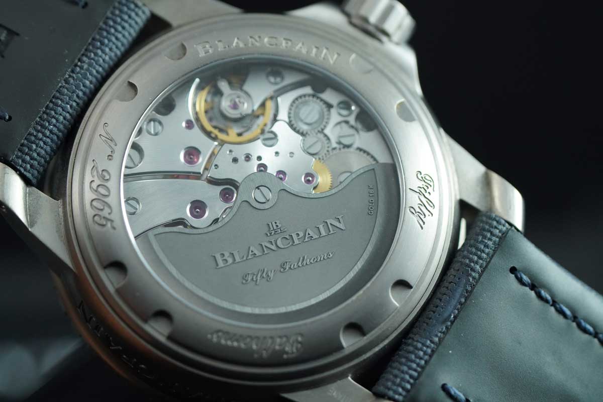 Blancpain Fifty Fathoms Automatique 5015-12B40-O52A – Titanium | Blue Dial | 45mm | Full Set