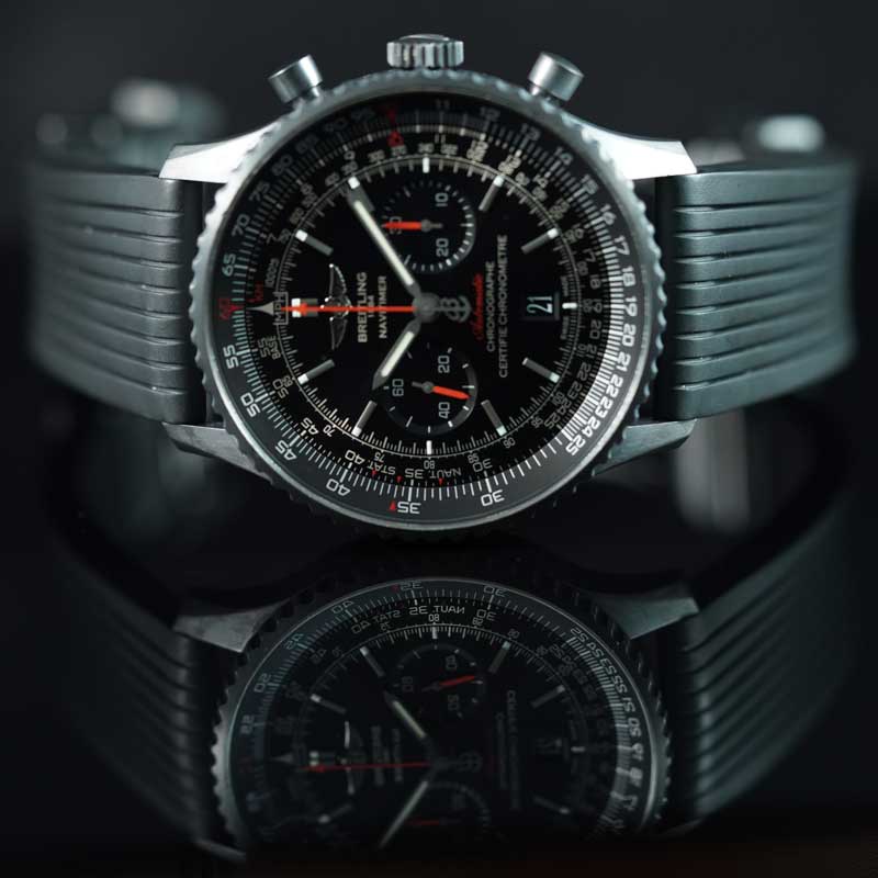 Breitling Navitimer 01 Chronograph BlackSteel 46mm MB012822 Complete Set 2019