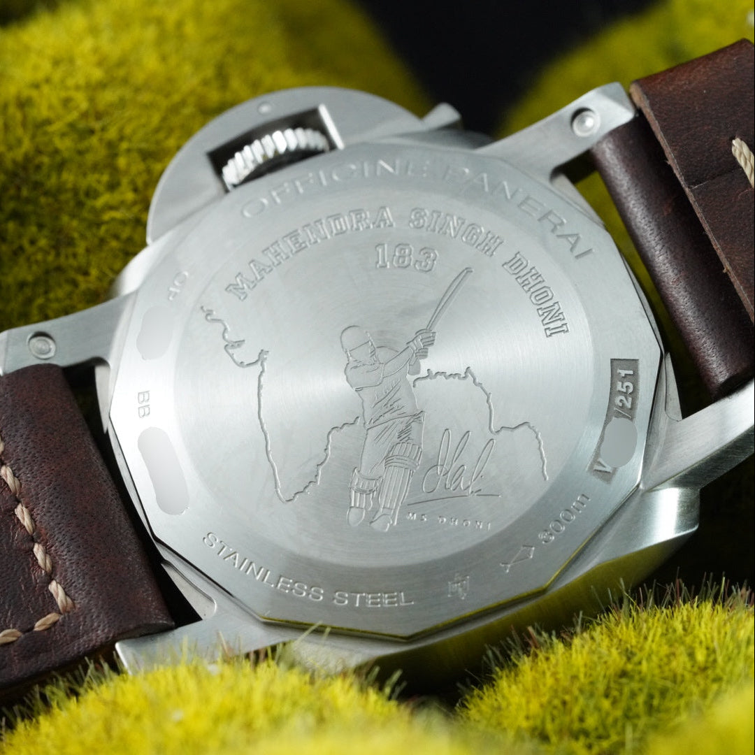 Panerai Luminor GMT PAM01056 Mahendra Singh Dhoni Green Dial Limited Edition Box & Papers