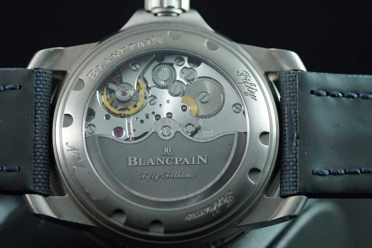 Blancpain Fifty Fathoms Automatique 5015-12B40-O52A – Titanium | Blue Dial | 45mm | Full Set