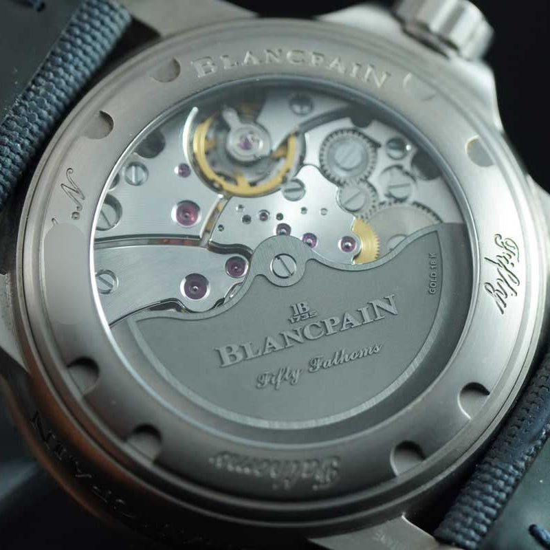 Blancpain Fifty Fathoms Automatique 5015-12B40-O52A – Titanium | Blue Dial | 45mm | Full Set